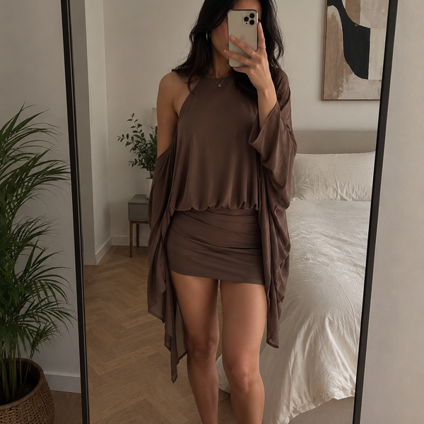 Get 50% Off Today, Butterfly Back Mini Dress 💕